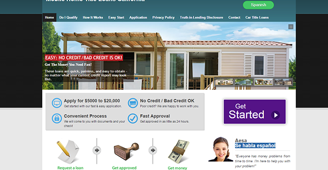Mobile Home Title Loans Website Mobile Home Title Loans Website